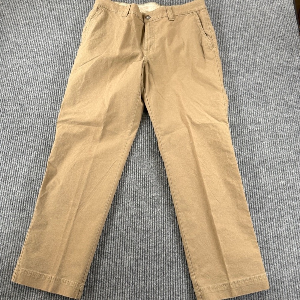 Columbia Utility Chino Pants Mens 36x30 Regular Fit Khaki Tan Cotton Blend